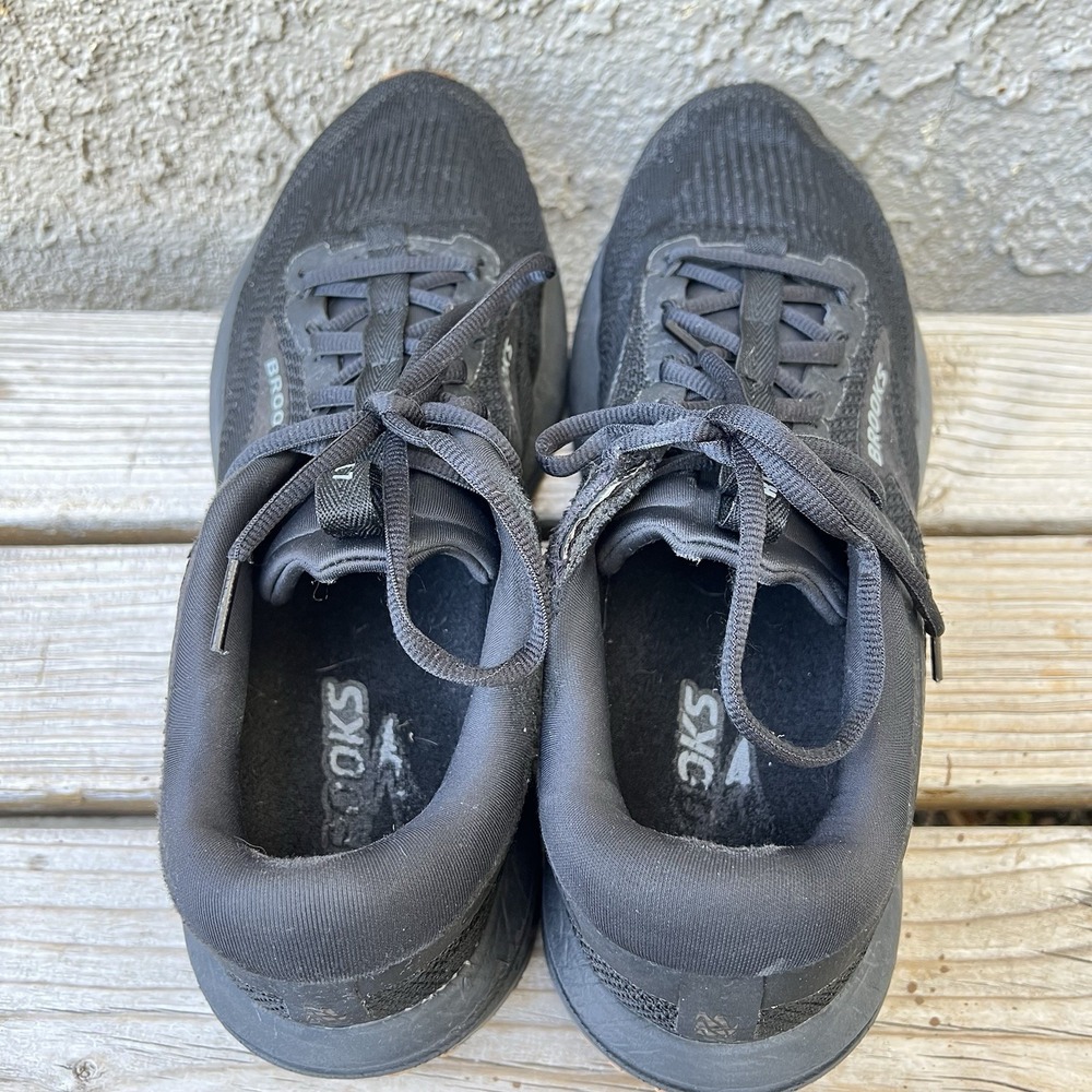 Brooks Shoes Men Size 12.5 Revel 7 Athletic Running Sneakers Black Gum Low Top - Picture 7 of 14